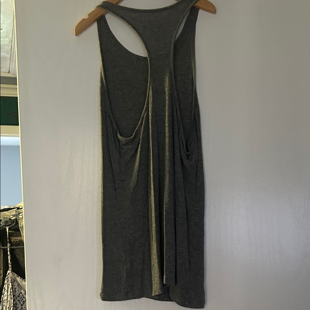 Gray Racerback Top - Picture 3 of 4